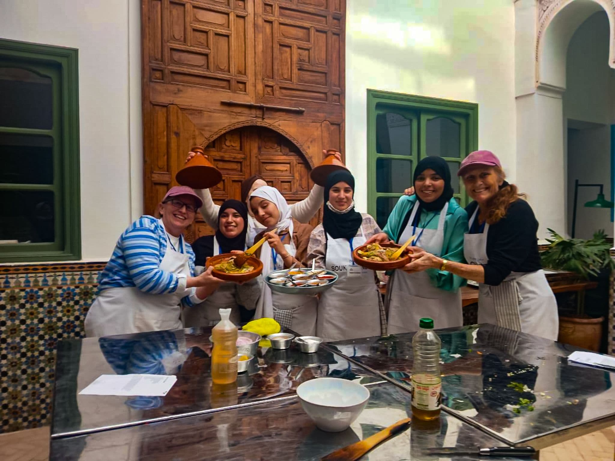 Volunteers with EFA girls